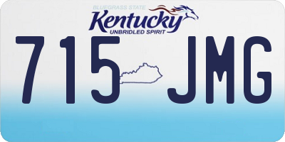 KY license plate 715JMG
