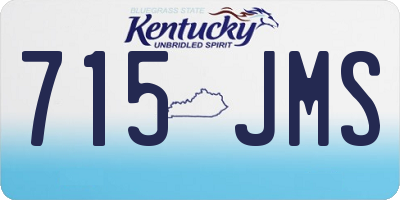 KY license plate 715JMS