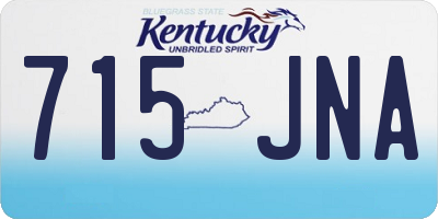 KY license plate 715JNA