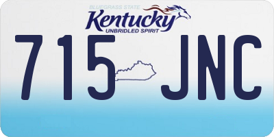 KY license plate 715JNC