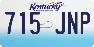 KY license plate 715JNP
