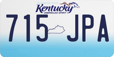KY license plate 715JPA