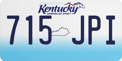 KY license plate 715JPI