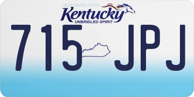 KY license plate 715JPJ