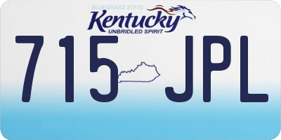 KY license plate 715JPL