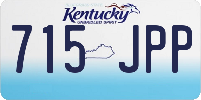 KY license plate 715JPP