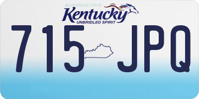 KY license plate 715JPQ