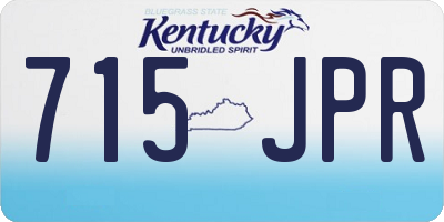 KY license plate 715JPR