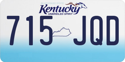 KY license plate 715JQD