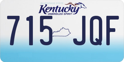 KY license plate 715JQF