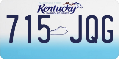 KY license plate 715JQG