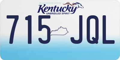 KY license plate 715JQL
