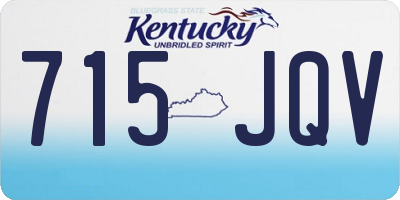 KY license plate 715JQV