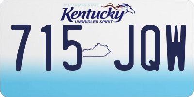 KY license plate 715JQW