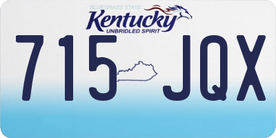 KY license plate 715JQX