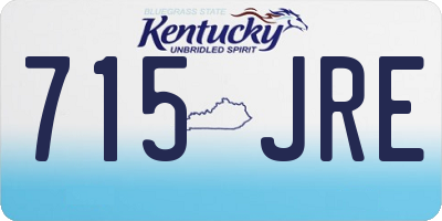 KY license plate 715JRE