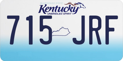 KY license plate 715JRF