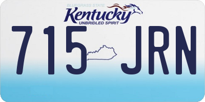 KY license plate 715JRN