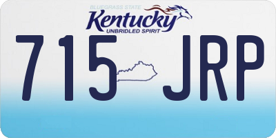 KY license plate 715JRP