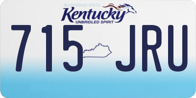 KY license plate 715JRU