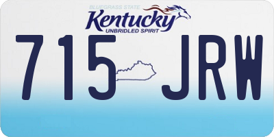 KY license plate 715JRW