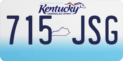 KY license plate 715JSG