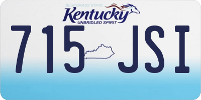 KY license plate 715JSI