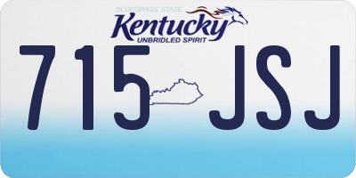 KY license plate 715JSJ