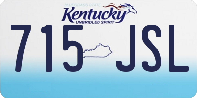 KY license plate 715JSL