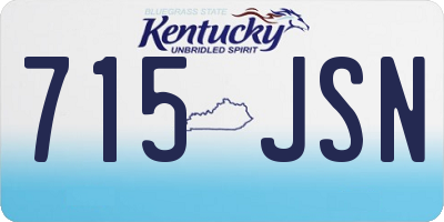 KY license plate 715JSN