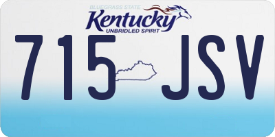 KY license plate 715JSV