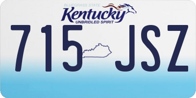 KY license plate 715JSZ