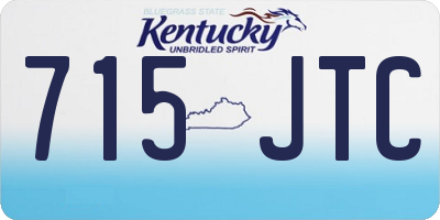 KY license plate 715JTC