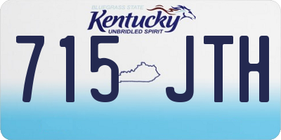 KY license plate 715JTH