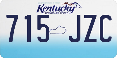 KY license plate 715JZC