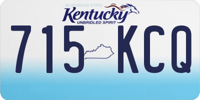KY license plate 715KCQ