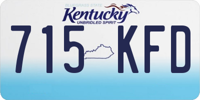 KY license plate 715KFD