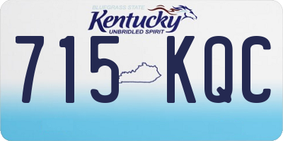 KY license plate 715KQC