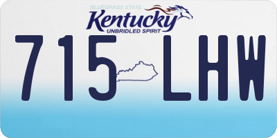 KY license plate 715LHW