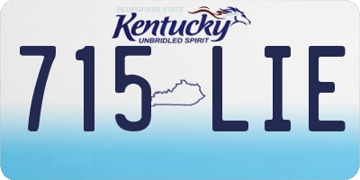 KY license plate 715LIE