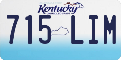 KY license plate 715LIM