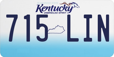 KY license plate 715LIN