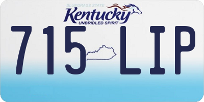 KY license plate 715LIP