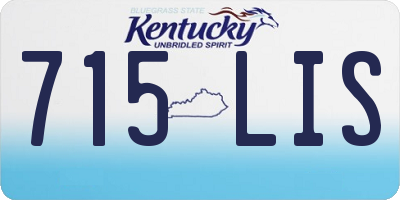 KY license plate 715LIS