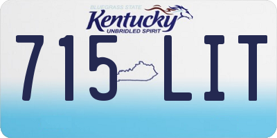 KY license plate 715LIT