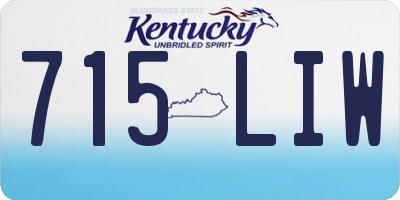KY license plate 715LIW