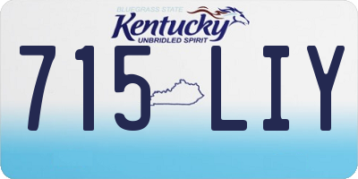 KY license plate 715LIY