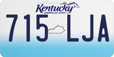 KY license plate 715LJA