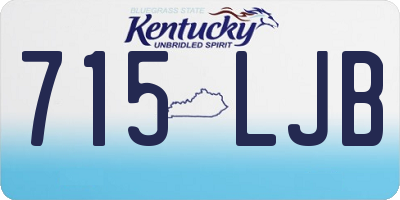 KY license plate 715LJB