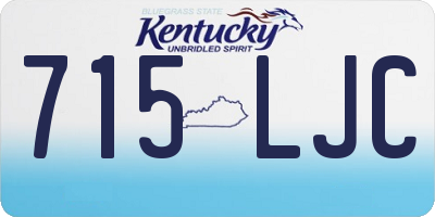 KY license plate 715LJC